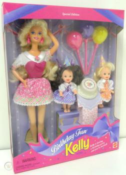  - Birthday Fun Barbie, Kelly & Chelsie Gift Set - кукла
